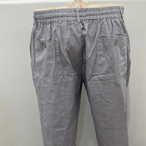 Joseph Abboud Button Up Pajama Shirt Blue And Sail Blue Wind Pants Size XL/36 - Picture 14 of 15